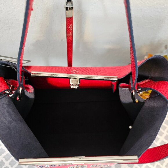 Nanette Lepore Athena Rug Crossbody – Red Leather | NWT - Picture 10 of 10